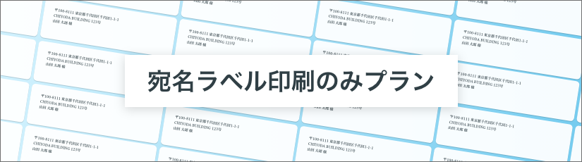 宛名印刷のみプラン